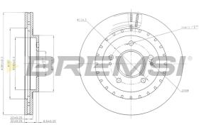 Bremsi CD7399V - DISCO DE FRENO | BRAKE DISCS