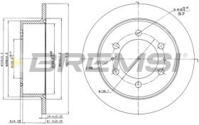 Bremsi CD7400S - DISCO DE FRENO | BRAKE DISCS