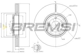 Bremsi CD7405V - DISCO DE FRENO | BRAKE DISCS