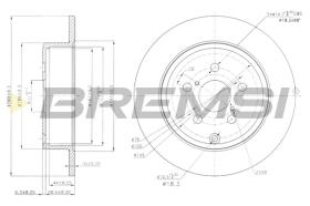 Bremsi CD7406S - DISCO DE FRENO | BRAKE DISCS