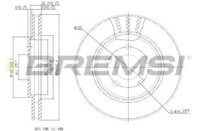 Bremsi CD7407V - DISCO DE FRENO | BRAKE DISCS