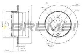 Bremsi CD7409S - DISCO DE FRENO | BRAKE DISCS