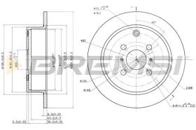 Bremsi CD7417S - DISCO DE FRENO | BRAKE DISCS