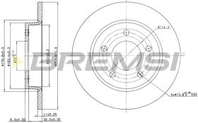 Bremsi CD7420S - DISCO DE FRENO | BRAKE DISCS