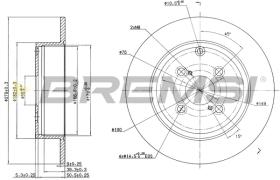 Bremsi CD7421S - DISCO DE FRENO | BRAKE DISCS