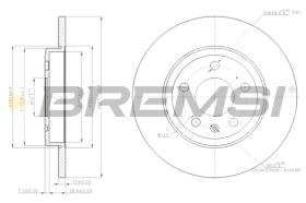 Bremsi CD7423S - DISCHI FRENO | BRAKE DISCS