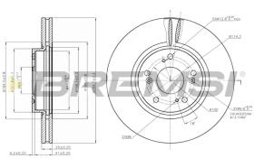 Bremsi CD7424V - DISCO DE FRENO | BRAKE DISCS