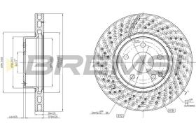 Bremsi CD7427V - DISCO DE FRENO | BRAKE DISCS