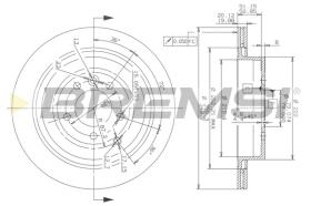 Bremsi CD7433V - DISCO DE FRENO | BRAKE DISCS