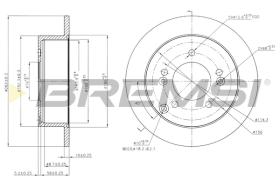 Bremsi CD7447S - DISCO DE FRENO | BRAKE DISCS