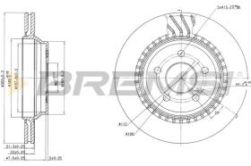 Bremsi CD7457V - DISCO DE FRENO | BRAKE DISCS