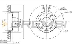 Bremsi CD7460V - DISCO DE FRENO | BRAKE DISCS