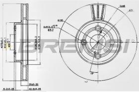 Bremsi CD7461V - DISCO DE FRENO | BRAKE DISCS