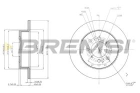 Bremsi CD7466S - DISCO DE FRENO | BRAKE DISCS