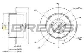 Bremsi CD7474S - DISCO DE FRENO | BRAKE DISCS