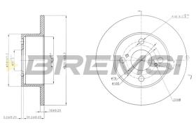 Bremsi CD7487S - DISCO DE FRENO | BRAKE DISCS