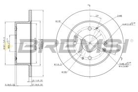 Bremsi CD7488S - DISCO DE FRENO | BRAKE DISCS