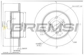 Bremsi CD7489S - DISCHI FRENO | BRAKE DISCS