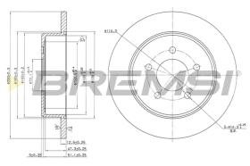 Bremsi CD7492S - DISCO DE FRENO | BRAKE DISCS