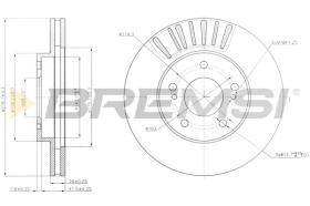 Bremsi CD7494V - DISCO DE FRENO | BRAKE DISCS