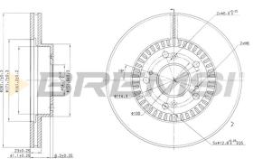 Bremsi CD7496V - DISCO DE FRENO | BRAKE DISCS