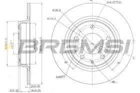 Bremsi CD7500S - DISCO DE FRENO | BRAKE DISCS