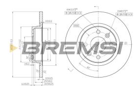 Bremsi CD7502S - DISCO DE FRENO | BRAKE DISCS