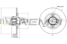 Bremsi CD7515S - DISCO DE FRENO | BRAKE DISCS