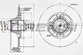 Bremsi CD7517S - DISCO DE FRENO | BRAKE DISCS