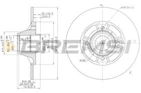 Bremsi CD7517S - DISCHI FRENO | BRAKE DISCS