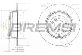 Bremsi CD7518S - DISCO DE FRENO | BRAKE DISCS