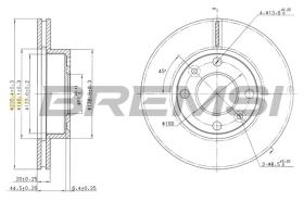 Bremsi CD7521V - DISCO DE FRENO | BRAKE DISCS
