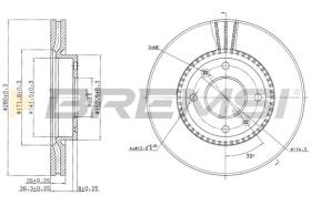 Bremsi CD7522V - DISCO DE FRENO | BRAKE DISCS
