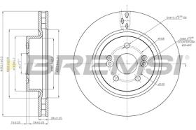 Bremsi CD7524V - DISCO DE FRENO | BRAKE DISCS