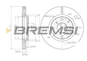 Bremsi CD7527V - DISCHI FRENO | BRAKE DISCS
