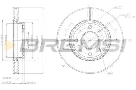 Bremsi CD7528V - DISCO DE FRENO | BRAKE DISCS