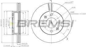 Bremsi CD7529V - DISCO DE FRENO | BRAKE DISCS