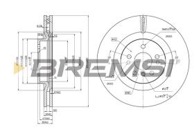 Bremsi CD7532V - DISCO DE FRENO | BRAKE DISCS