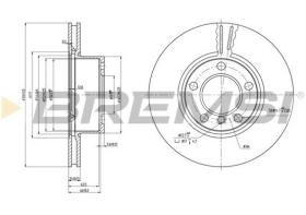 Bremsi CD7536V - DISCO DE FRENO | BRAKE DISCS