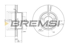Bremsi CD7536V - DISCHI FRENO | BRAKE DISCS