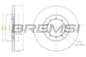 Bremsi CD7537S - DISCO DE FRENO | BRAKE DISCS