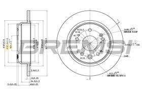 Bremsi CD7540S - DISCO DE FRENO | BRAKE DISCS