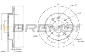 Bremsi CD7541S - DISCO DE FRENO | BRAKE DISCS