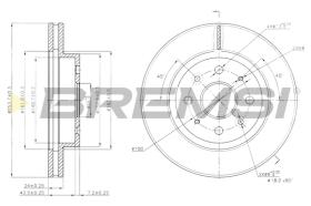 Bremsi CD7542V - DISCO DE FRENO | BRAKE DISCS