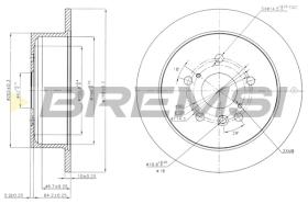 Bremsi CD7545S - DISCO DE FRENO | BRAKE DISCS