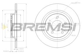 Bremsi CD7547S - DISCO DE FRENO | BRAKE DISCS