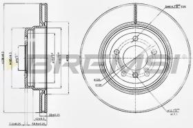 Bremsi CD7550V - DISCO DE FRENO | BRAKE DISCS