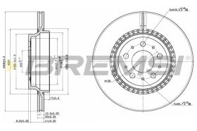 Bremsi CD7551V - DISCHI FRENO | BRAKE DISCS