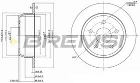 Bremsi CD7553S - DISCO DE FRENO | BRAKE DISCS