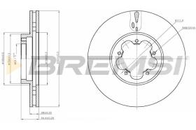 Bremsi CD7555V - DISCO DE FRENO | BRAKE DISCS